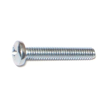 Midwest Fastener #8-32 x 1 in Phillips Pan Machine Screw, Zinc Plated Steel, 45 PK 77464
